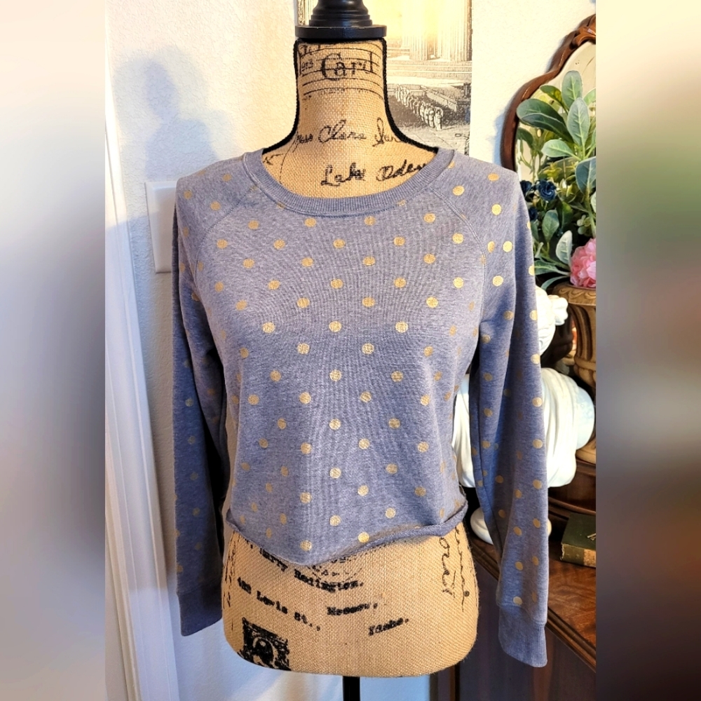 Gold Dot Old Navy Cropped Sweatshirt